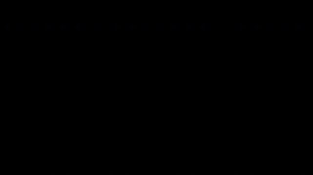 Animated simple white September typography on black background