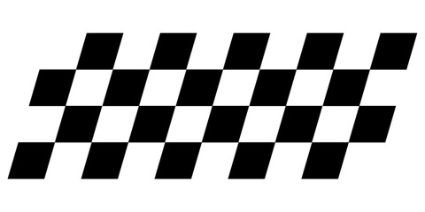 Dynamic black and white checkered race flag design. Perfect for racing events, victory celebrations, sports marketing, and finish line graphics. © Abdurrohim Husain