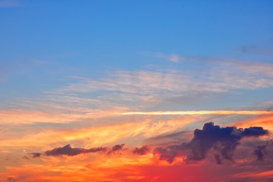 New Zealand Sunrise Sky Replacement Horizon Clouds of Color
