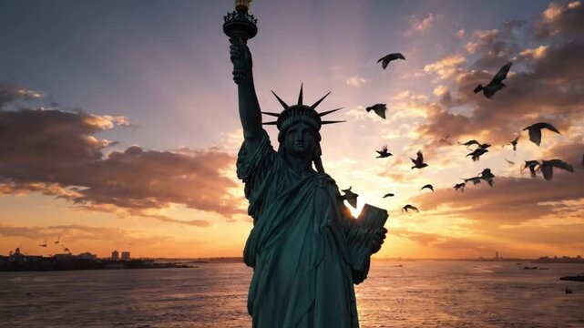 Statue of Liberty Sunrise