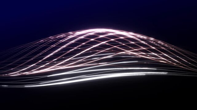 A captivating video featuring a dynamic, swirling light pattern against a deep