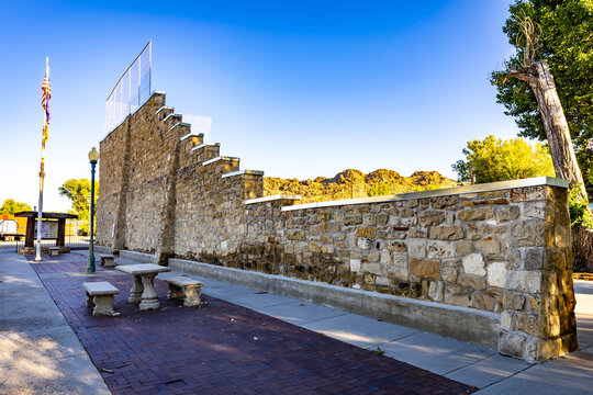 Historic Pelota Fronton court in Jordan Valley Oregon