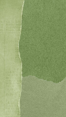 Obraz premium Textured green torn paper layers mobile wallpaper