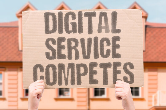 "Digital Service Competes" Tech work rivals office jobs. DIGITAL.SERVICE.COMPETES.TECH.WORK.