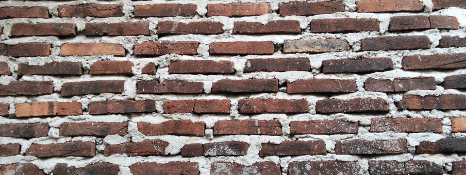 Rustic red brick wall texture