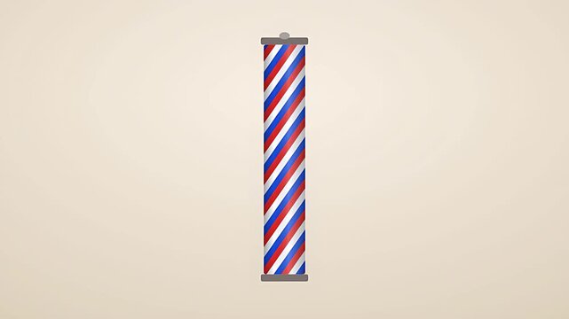 Vibrant red and blue striped lollipop stick graphic looping animation colorful sweet treat background element carnival candy swirl design