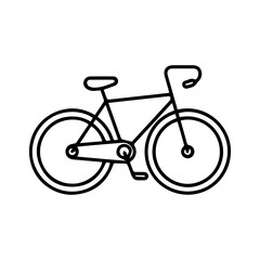 Fototapeta premium Simple Bicycle Line Vector