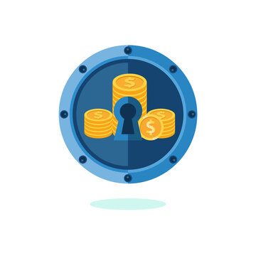 Secure Financial Vault Keyhole Lock