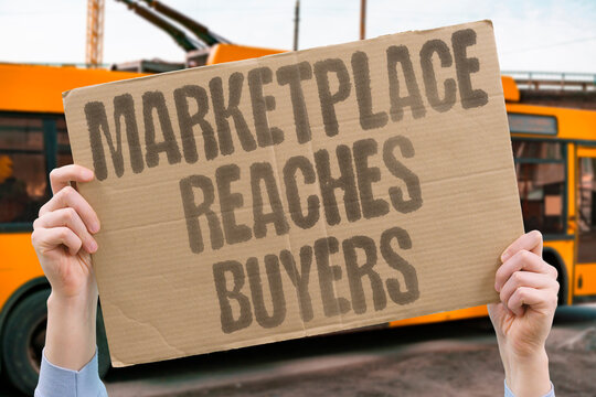 "Marketplace Reaches Buyers" Platforms connect sellers directly. MARKETPLACE.REACHES.BUYERS.DIRECT.