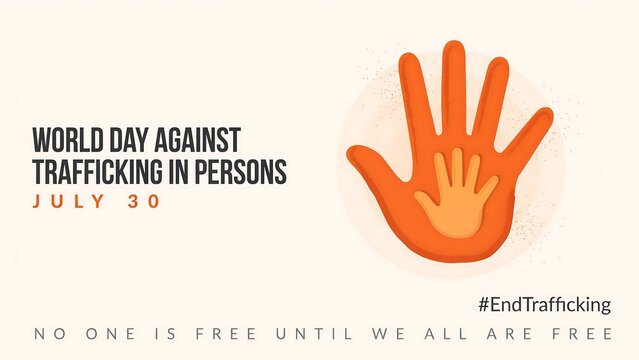 World day against trafficking in persons graphic