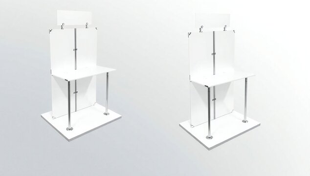 Modern acrylic display stands
