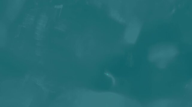 ⁠Silky Smooth Light Leaks Gliding Slowly Across Deep Teal Darkness - Calming Ambient Mood, Optically Captured Abstract Background Overlay for Title Sequence⁠