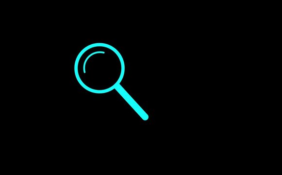 searching icon animated video design.simple magnify icon magnify Analysis data