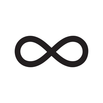 infinity eternity endless icon vector