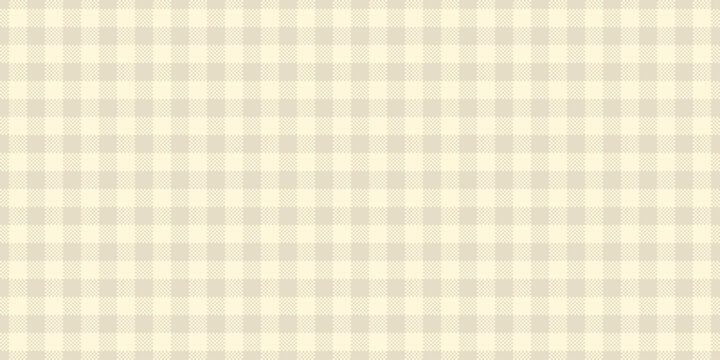 Frame plaid texture textile, duvet pattern check vector. Customizable tartan background fabric seamless in light and cornsilk colors.