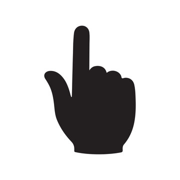 Shush gesture. Silence quiet please icon symbol silhouette