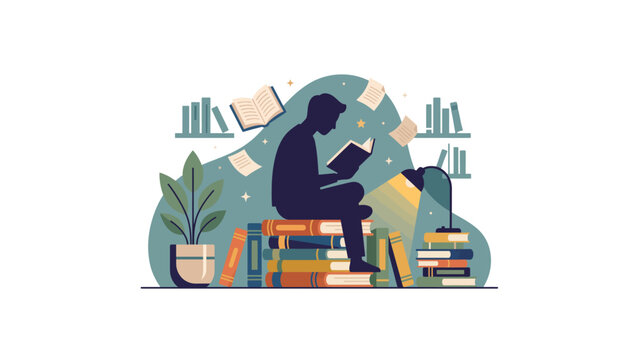 Celebrating the joy of reading and knowledge AIzaSyBmO-4dQqEQsh8tN748MXKSXLmitttfo5I A heartwarming illustration of a reader within a book heart