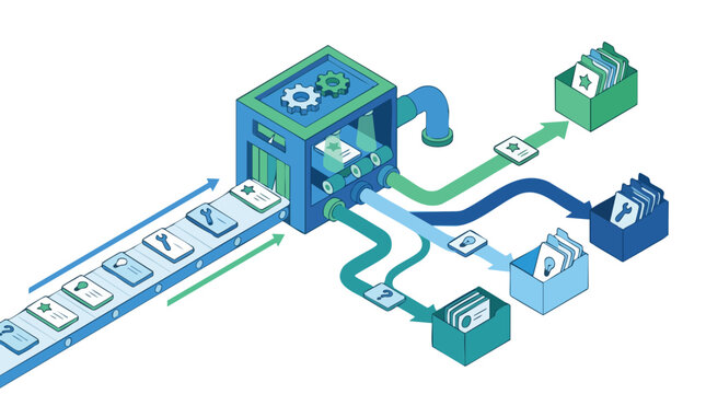 Automated Feedback and Data Classification System Efficiently Sorting Information Items into Organized Categories