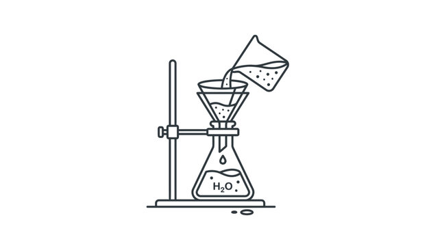Laboratory filtration setup for liquid separation