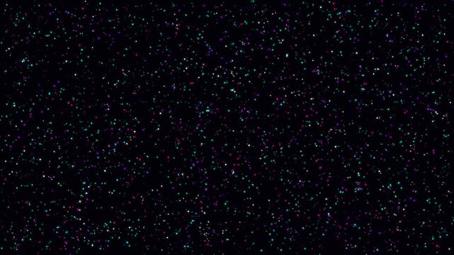 Dye Concentration Diffusion: A dense clump of molecules drifting randomly outward to achieve uniform distribution