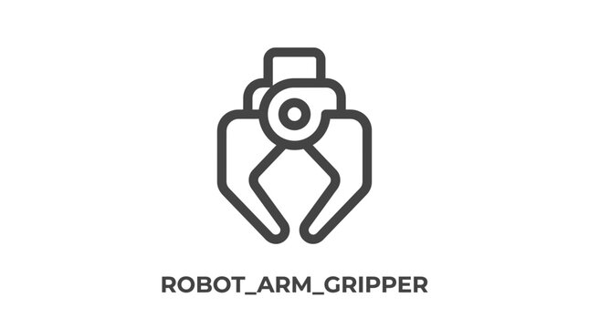 Robot Arm Gripper Mechanical Hand.