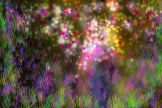 Bokeh blur background and abstract