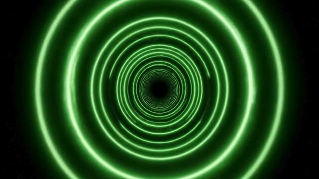 Infinite Cyber Neon Hexagonal Portal Journey