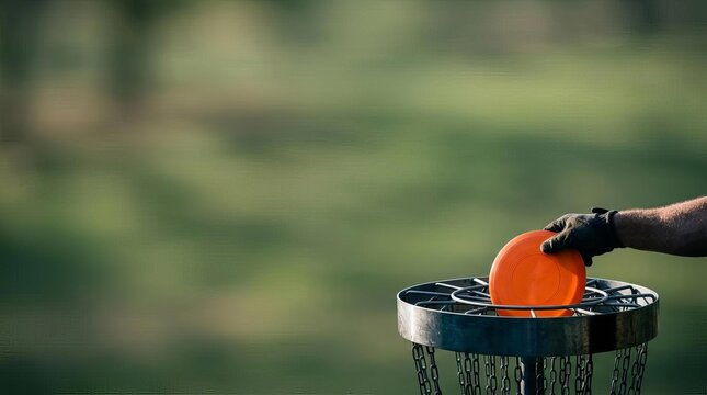 Disc Golf Action, Player, Park, Photography, Outdoor, Close-Up, Skillful Shot