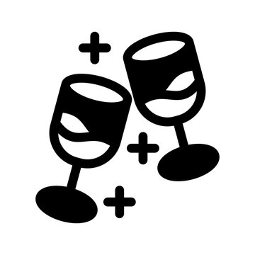 Cheers Icon Vector Symbol Design Illustration