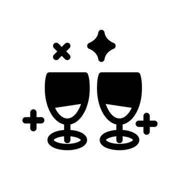 Cheers Icon Vector Symbol Design Illustration
