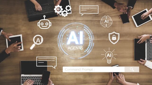 Collaborative Work on Artificial Intelligence Concepts and Technologies with Laptops and Digital Icons in Modern Office Setting. Entropy.