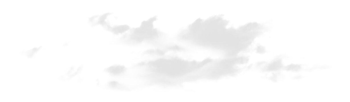 Isolated clouds PNG no background