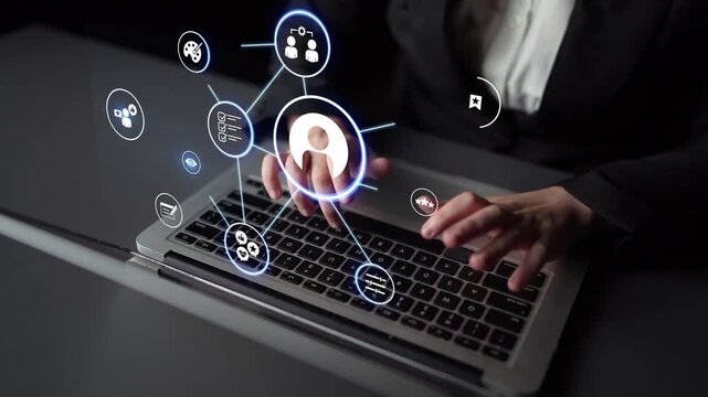 Personalization icons showing customization, user profile and experience design for personal service, customer journey and adaptive digital interaction. Funnel