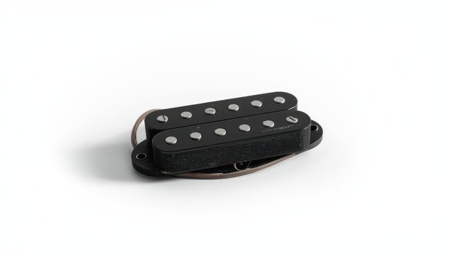 humbucker pickup on white background
