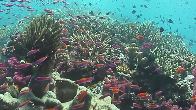 Explore colorful coral reefs of Fiji Islands filled with lively fish and stunning marine plants. Witness beauty and diversity of ocean life thriving beneath waves in this tropical paradise.