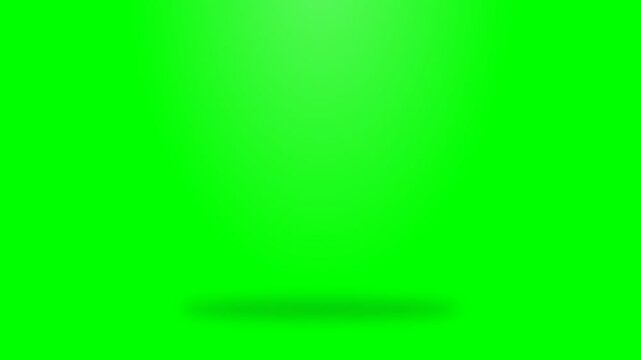 Animated Witch Hat Floating on Green Screen Background.