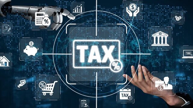 Digital Tax Automation with Robotic Hand and Human Interaction in Financial Technology Environment Sigmoid
