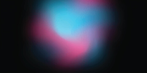 Fototapeta premium Abstract swirling neon colors with bokeh effect against dark background for digital art concept