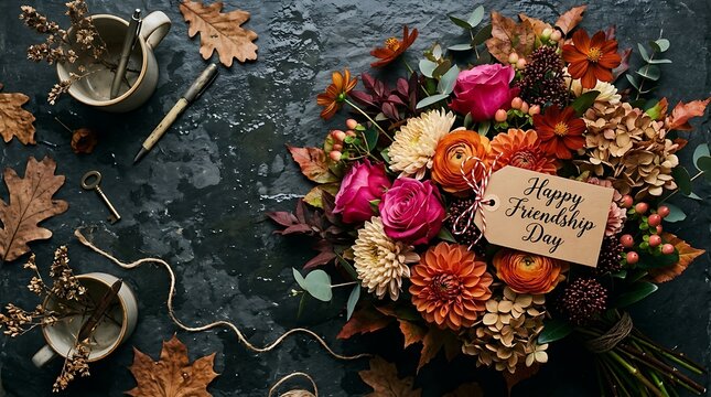 Friendship day blooms celebrating best friends forever bonds with stunning flowers