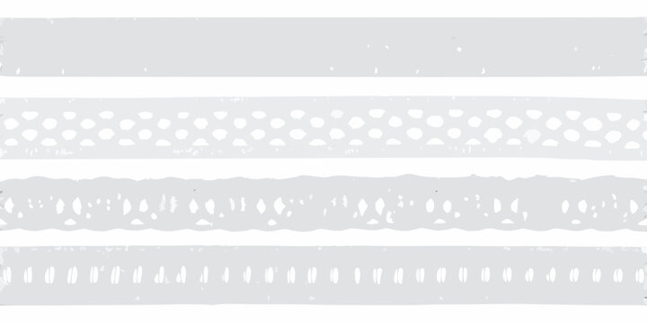 five different elegant white lace borders on white background border pattern ornament stripes decorative textile fabric design fashion craft embroidery