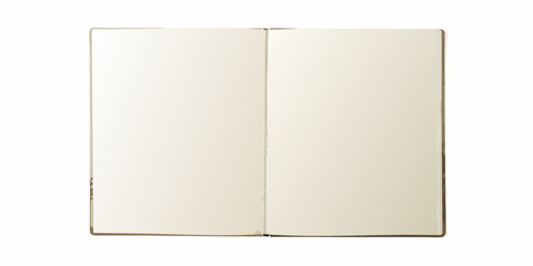 open blank cream colored notebook top down view pages color stationery journal diary writing pad design school supplies office study © RanjanKumar