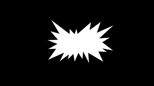 Comic Impact Burst Animation
