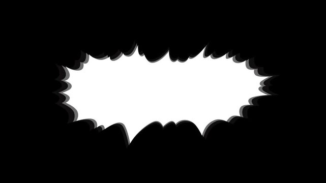 Comic Speech Bubble Burst Animation