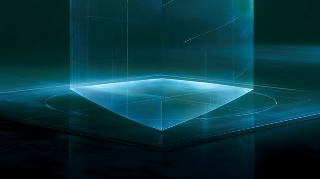 Quantum error correction presented as a glowing shield protecting data (2)