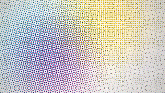 CMYK Halftone Dot Pattern Background