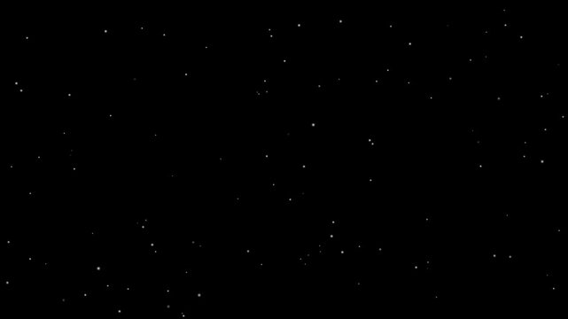 Mesmerizing starry night sky timelapse, The Milky Way is moving in the night sky , Night starry skies with twinkling and blinking stars seamless loop. Twinkling blinking stars in sky.