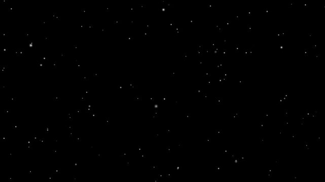 Stars in sky, starry night blue starlight shine of milky way, Stars in the night sky against the backdrop of silhouettes, Night starry skies with twinkling stars motion background