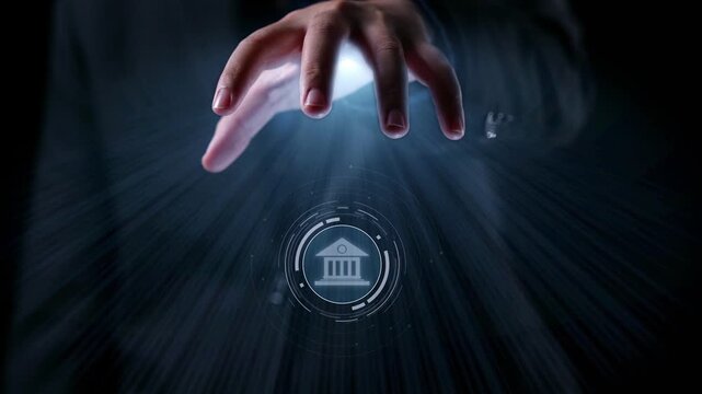 Futuristic digital law interface displaying justice scale, highlighting digital law, AI compliance, digital law systems, and digital law regulations for secure governance. Elide
