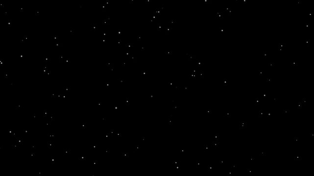 Stars in sky, starry night blue starlight shine of milky way, Stars in the night sky against the backdrop of silhouettes, Night starry skies with twinkling stars motion background