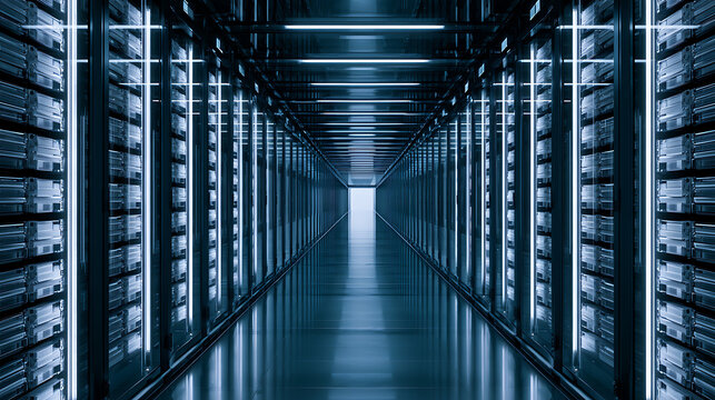 The interior of an AI data center filled with high-capacity storage drives (1)